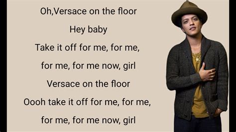 versace on the floor mars testo|versace lyrics bruno mars.